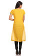 Mustard Straight Cotton Kurta image number 1