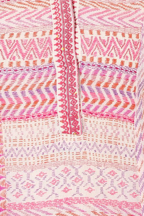 Pink Straight Cotton Kurta image number 1