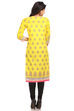 Yellow Straight Cotton Kurta image number 1