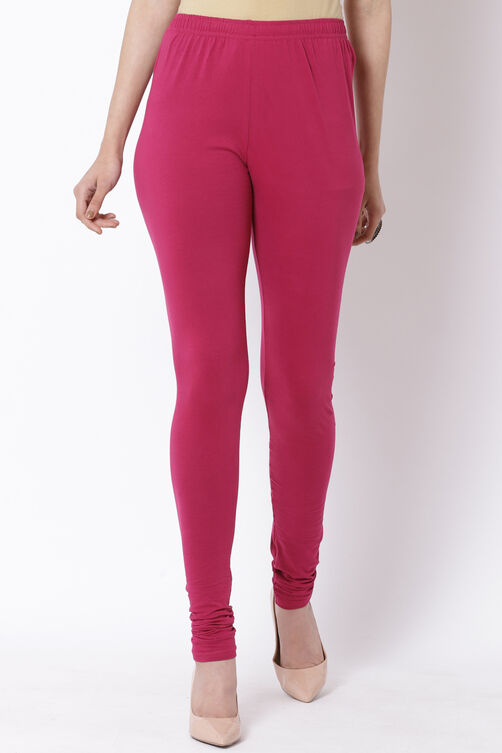 Pink Cotton Leggings image number 0