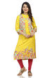 Yellow Front Open Viscose Rayon Jacket image number 4