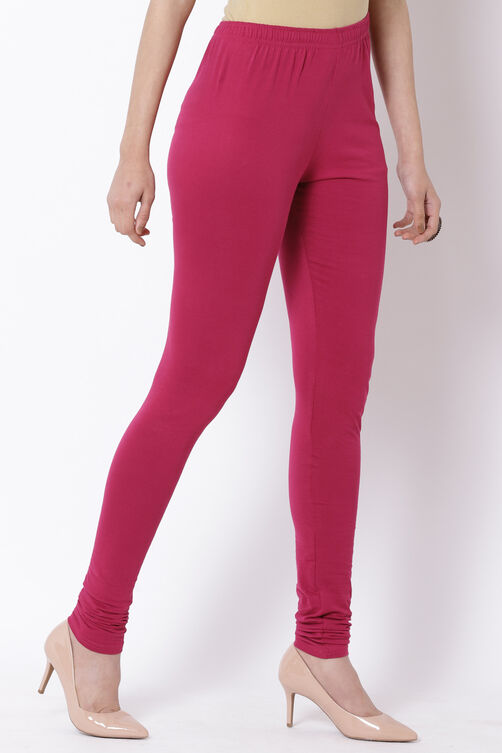 Pink Cotton Leggings image number 3