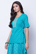 Turquoise Cotton Top image number 3