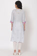 Light Blue Cotton Kurta image number 5