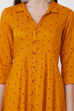 Mustard Viscose Rayon Kalidar Dress image number 1