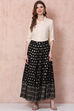 Black Art Silk Skirt Set image number 0