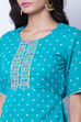 Turquoise Cotton Top image number 1