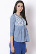 Blue Cotton Indie Top image number 4