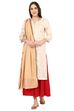 Off White Poly Chanderi Stole image number 0