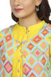 Yellow Front Open Viscose Rayon Jacket image number 1