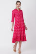 Pink Viscose Kalidar Dress image number 2