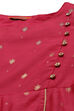 Pink Polyester Chanderi Kalidar Dress image number 1
