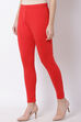 Red Cotton Jersey Leggings image number 1