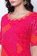 Pink Cotton Kalidar Dress image number 1
