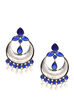 Blue Metal Brass Earrings image number 1