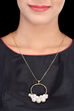 Golden Metal Brass Necklace image number 0