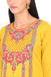 Mustard Straight Poly Cotton Kurta image number 1