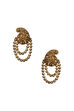 Golden Metal Brass Earrings image number 1