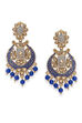 Blue Metal Brass Earring image number 0