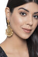 Gold Metal Brass Earring image number 1