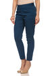 Blue Poly Cotton Slim Pants image number 1