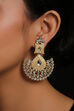 Beige Metal Brass Earring image number 0