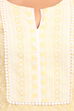 Light Yellow Straight Cotton Kurta image number 4