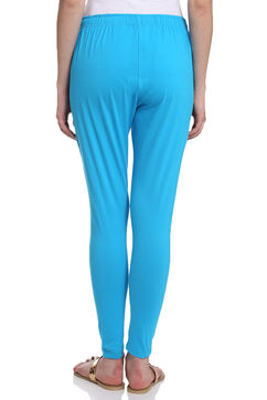 Turquoise Cotton Legging image number 4