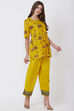 Yellow Viscose Rayon Palazzo image number 4