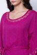 Purple Poly Cotton Flared Top image number 1