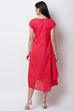Pink Cotton Asymmetric Dress image number 4