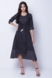 Black Cotton Flared Dress image number 0