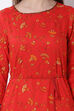 Red Viscose Rayon A Line Dress image number 1