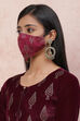 Phalsa Art Silk Face Mask image number 1