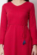 Pink POLY COTTON      A Line Dress image number 1