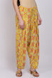 Yellow Cotton Printed Salwar image number 2