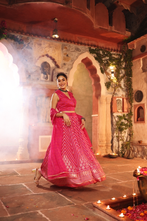 Pink Lehenga Set