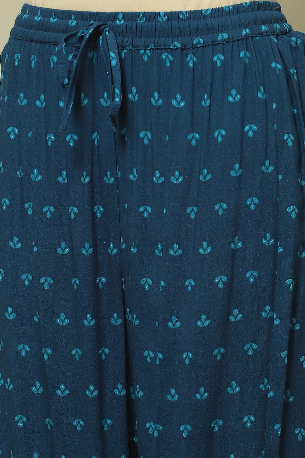 Blue Printed Straight Co-ord Set image number 2