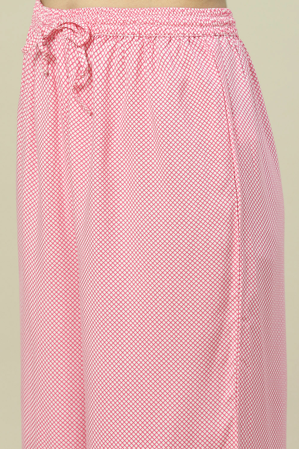 Pink LIVA Woven Straight Kurta Suit Set image number 2