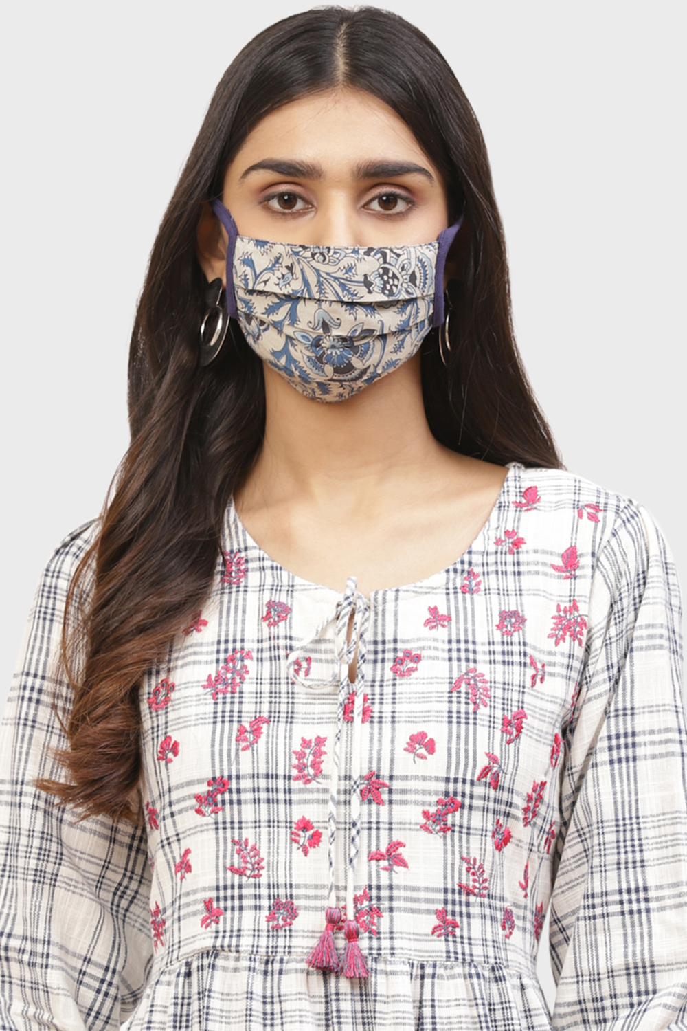 Beige Cotton Mask image number 0