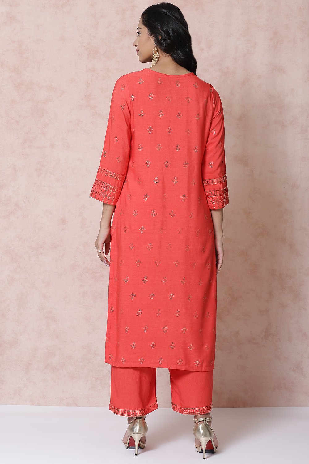 Coral LIVA Straight Kurta image number 5