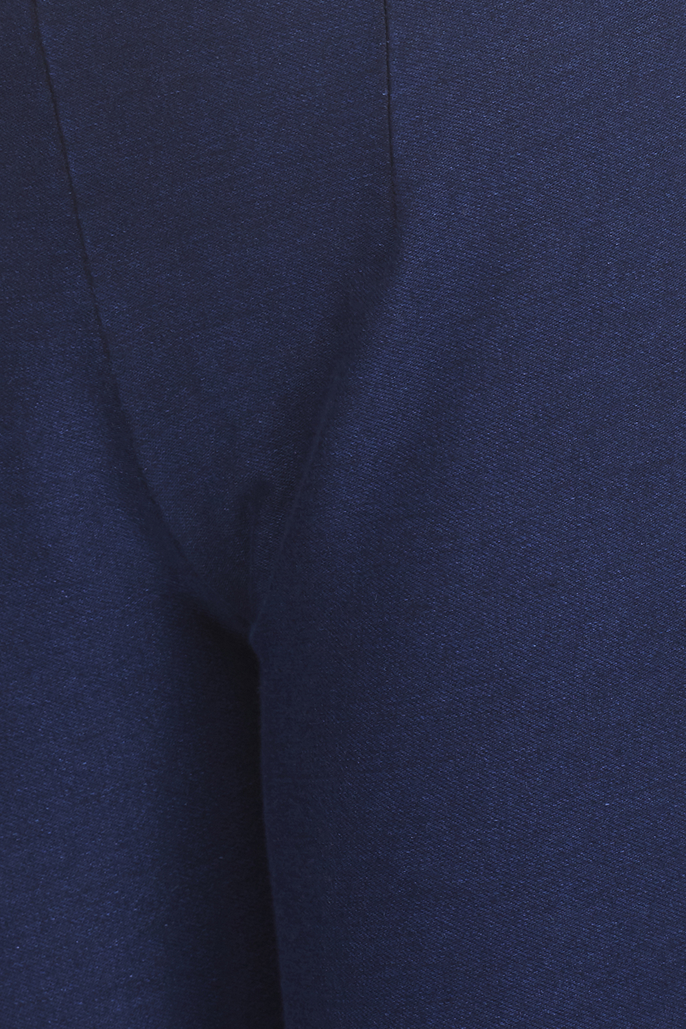Dark Blue Cotton Slim Pants image number 1