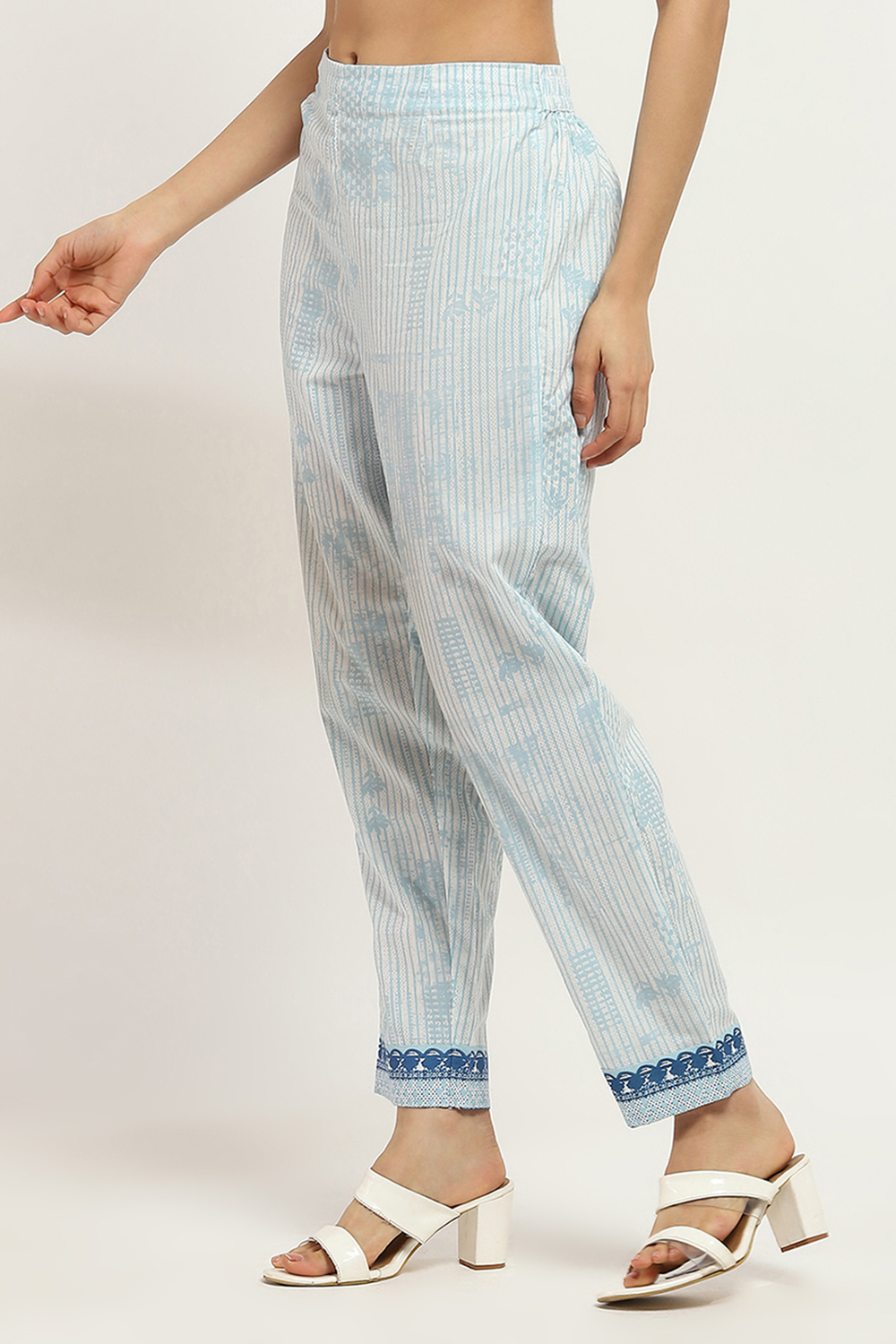 Indigo Cotton Pants image number 2