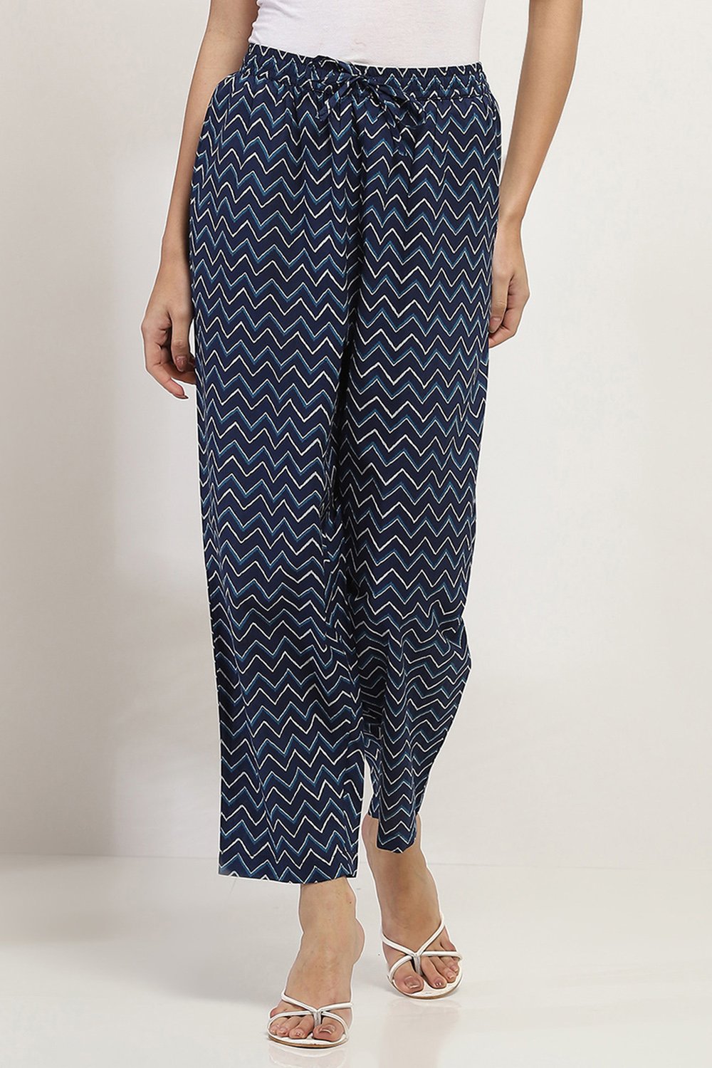 Indigo Cotton Pants image number 4