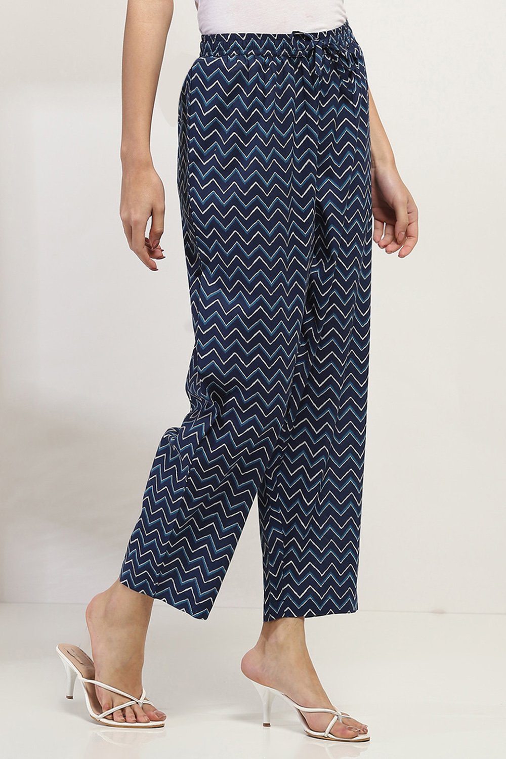 Indigo Cotton Pants image number 3