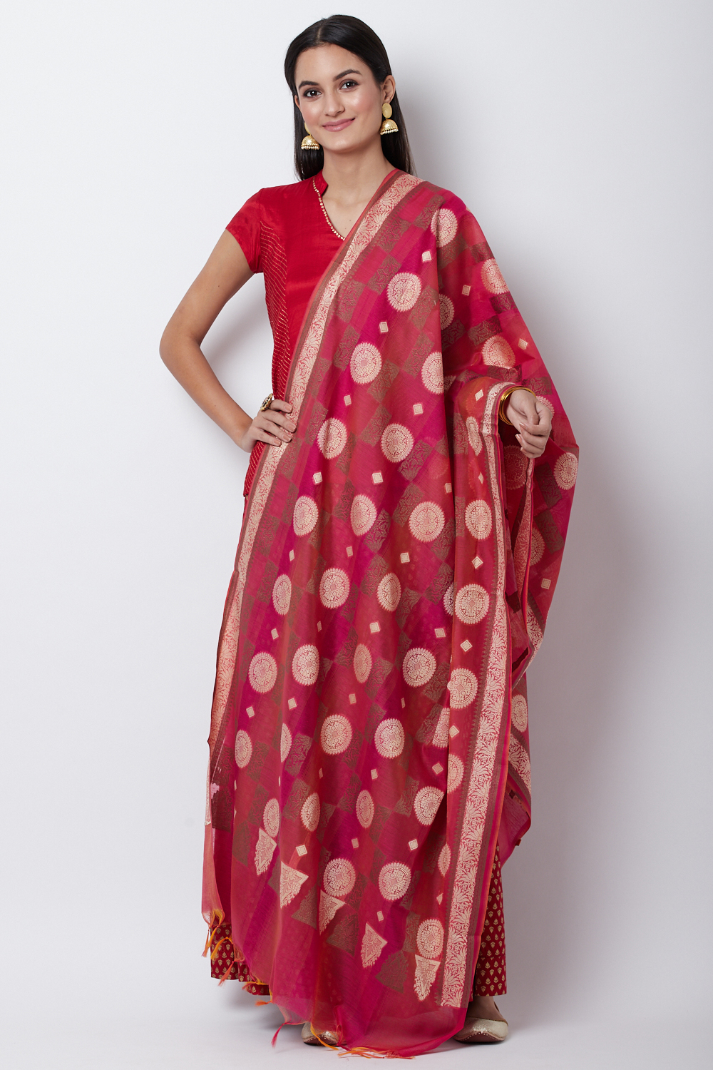 Pink Dupatta image number 0