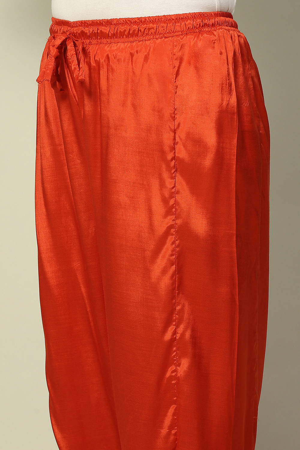 Rust Viscose Shantoon Solid Ankle Length Palazzo image number 1