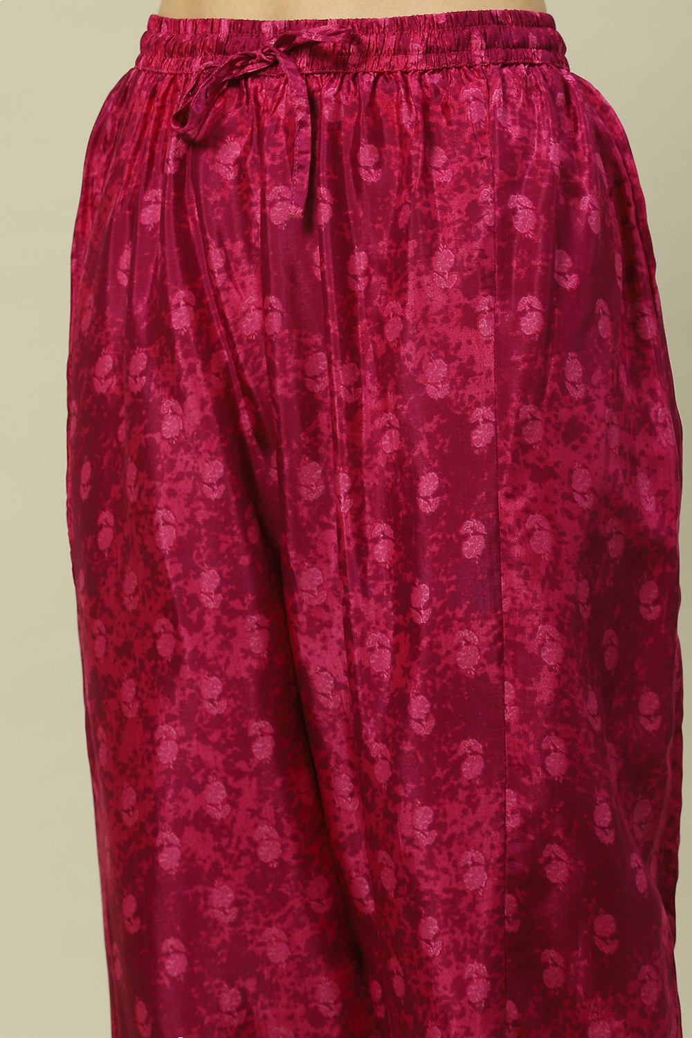 Buy Pink LIVA Straight Printed Kurta Palazzo Suit Set (2N) for INR1559 ...