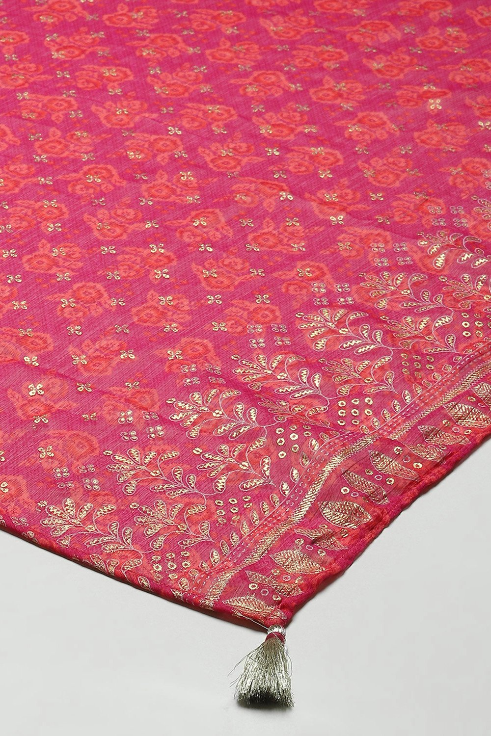 Purple Polyester Printed Dupatta image number 2