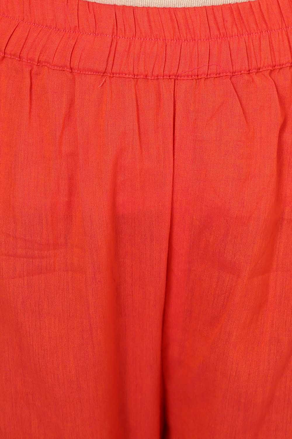 Orange Poly Cotton Culottes image number 6